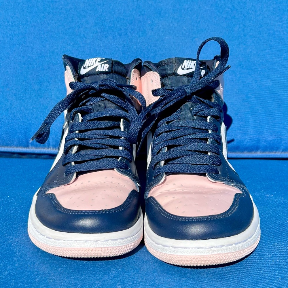 Nike Air Jordan 1 High Atmosphere Pink & Blue Sneakers Size 8 DD9335-641 - Picture 5 of 12